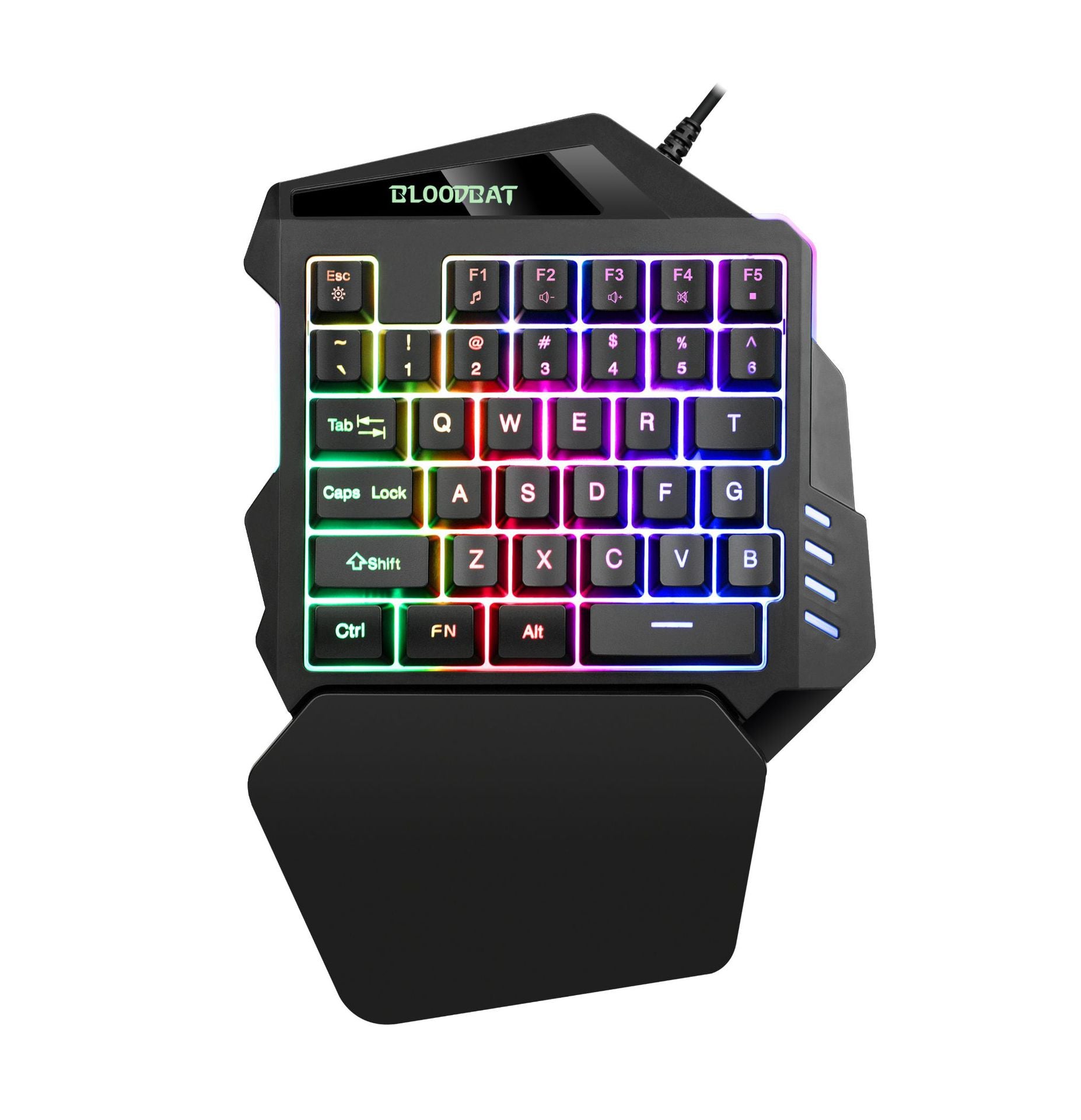61 key RGB game wired keyboard mouse suit colorful MINI non-mechanical film black and white computer keyboard