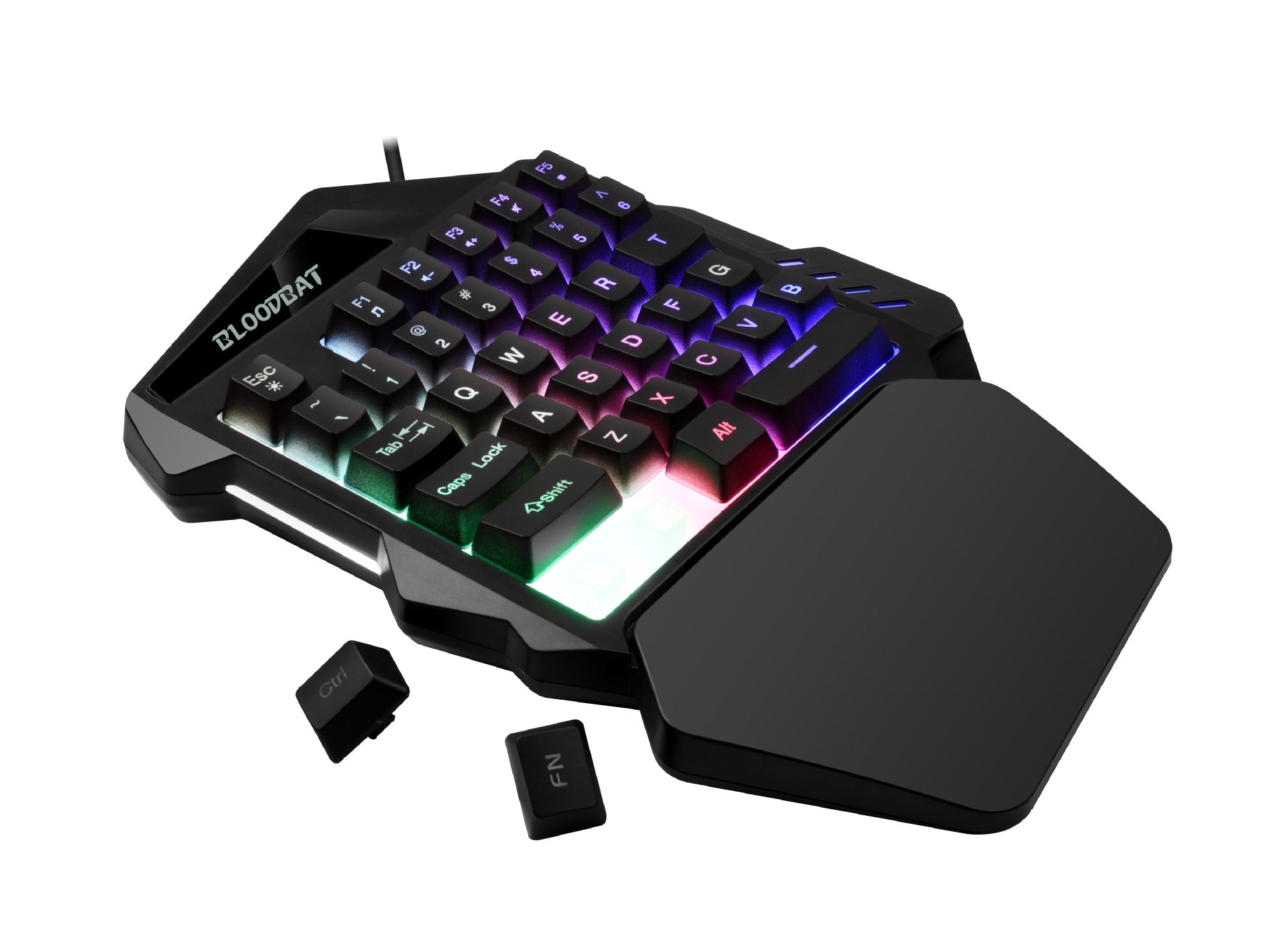 61 key RGB game wired keyboard mouse suit colorful MINI non-mechanical film black and white computer keyboard