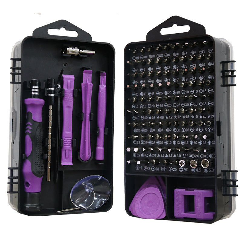 Multifunctional Screwdriver Set 115-in-1 Plum Blossom Screwdriver Combination Screwdriver Mobile Phone Computer Precision Repair Tool