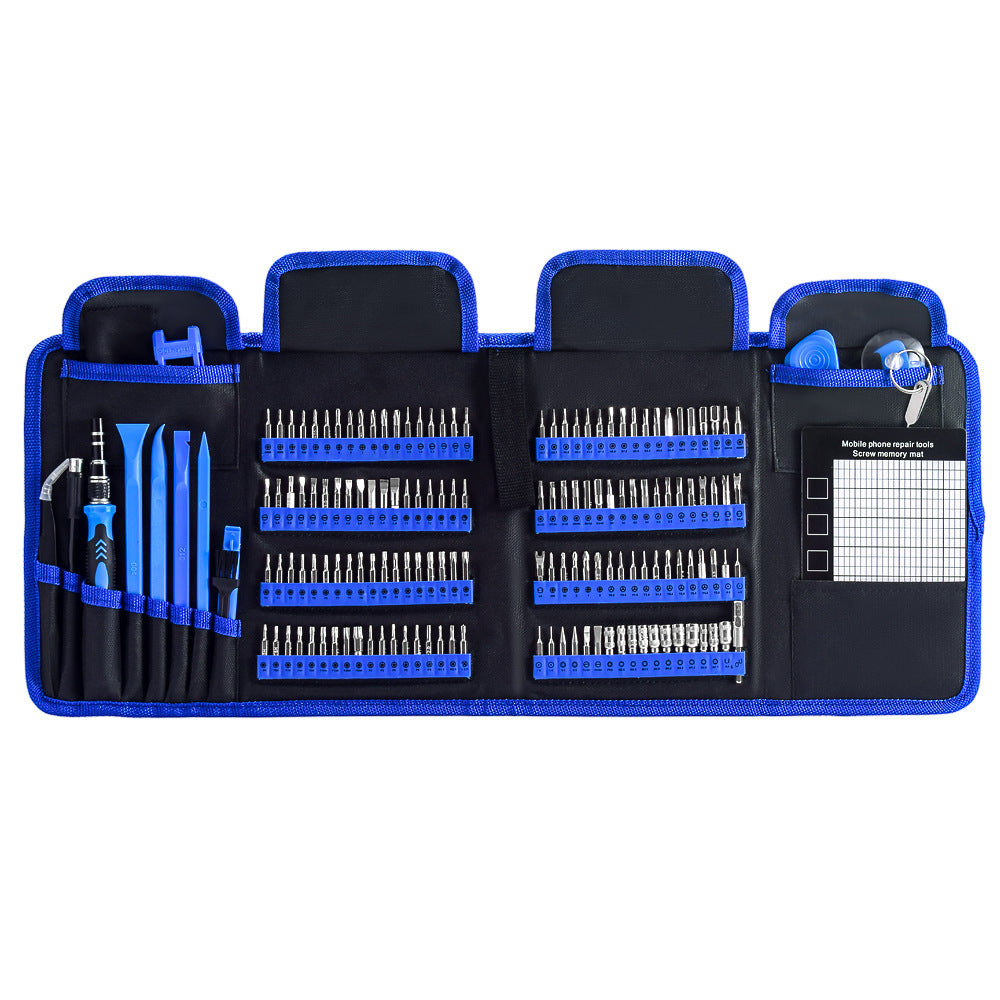 168-in-1 screwdriver suit mobile phone computer disassembly tool canvas portable household repair multi-purpose screwdriver