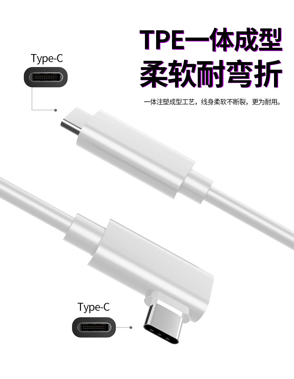 VR link streaming line is applicable to oculus quest3/2 connection computer streaming fast charging 5 m elbow VR line