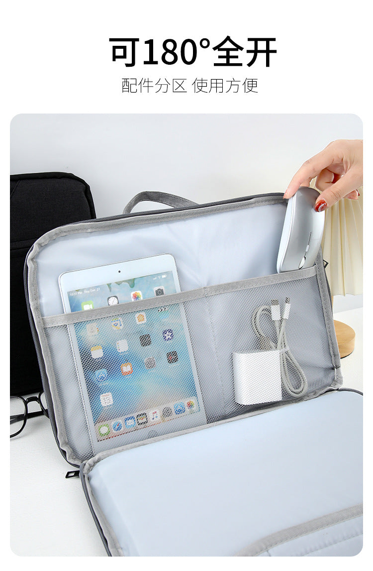 Source Factory Laptop Bag 14inch 15inch Computer Bag Portable Laptop Bag Lightweight Business Briefcase