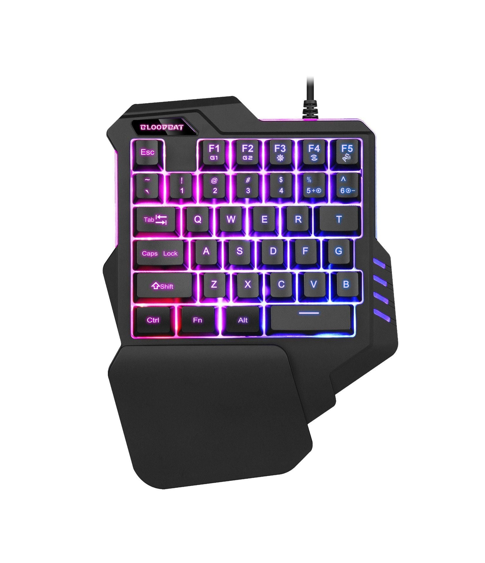 61 key RGB game wired keyboard mouse suit colorful MINI non-mechanical film black and white computer keyboard