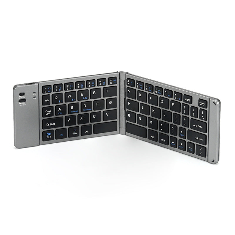 Wireless keyboard and mouse suit Bluetooth folding keyboard for mobile phone tablet laptop desktop computer built-in charging