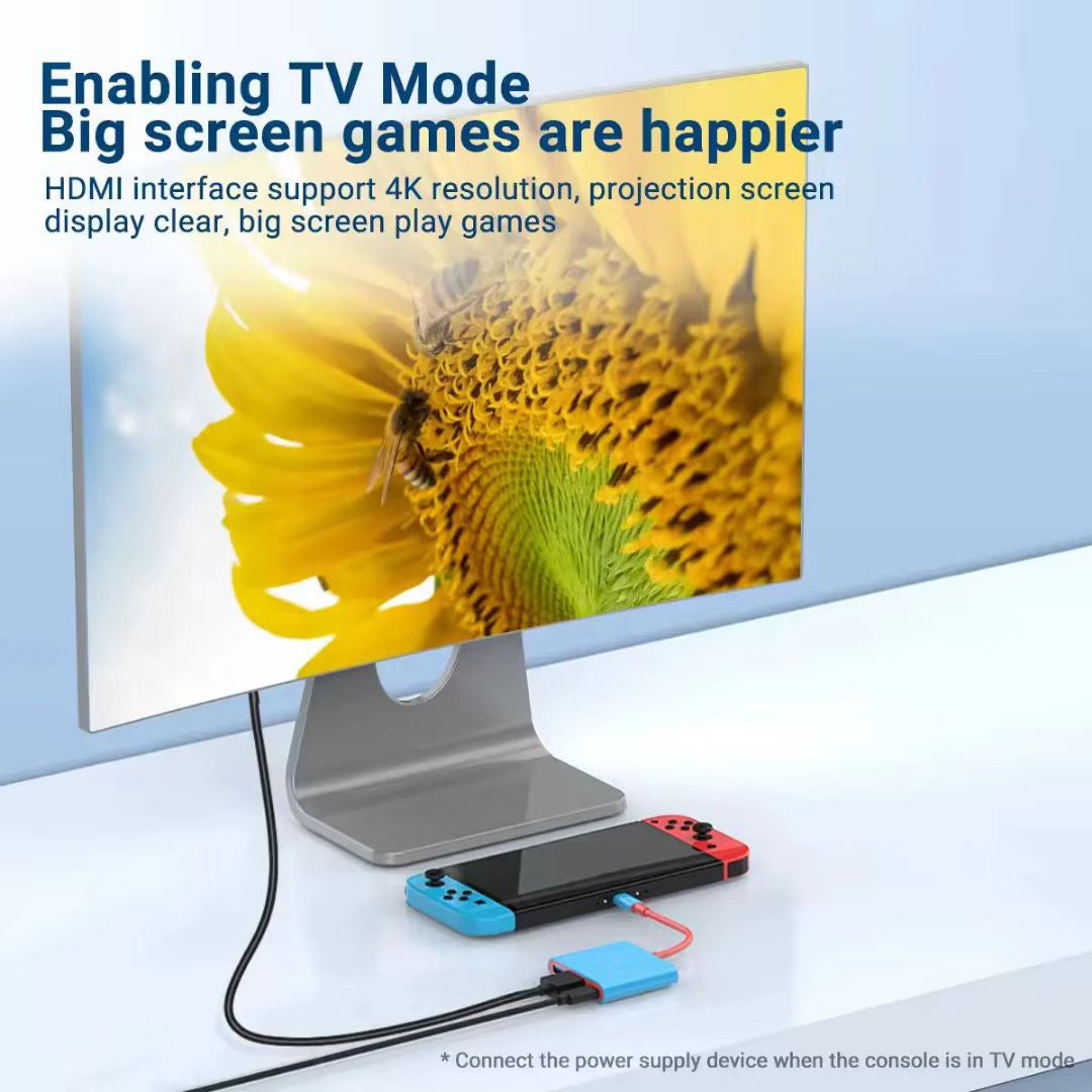 Switch Three-In-One Typec Docking Station Mobile Phone Tablet Computer Game Console USB Converter 3-in-1 Docking Station