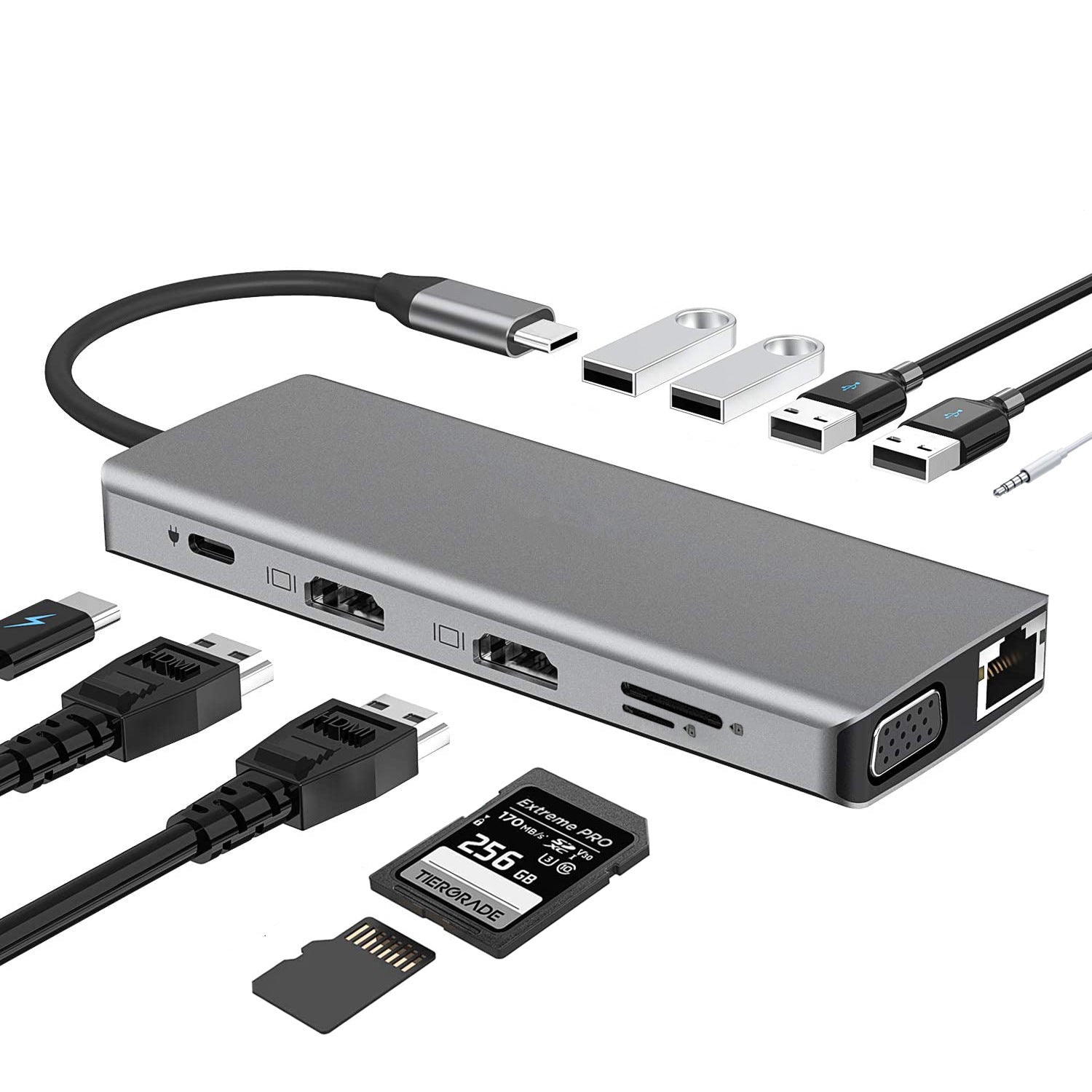 typec five-in-one expansion dock mobile phone tablet computer converter game machine hdmi docking station usb hub