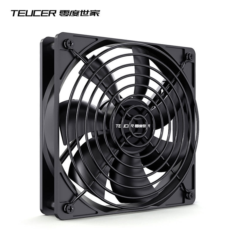 Teucer 3000 Rpm Fan Case Temperature Control Computer Cooler 12cm Water Cooling Radiator Intelligent Temperature Control