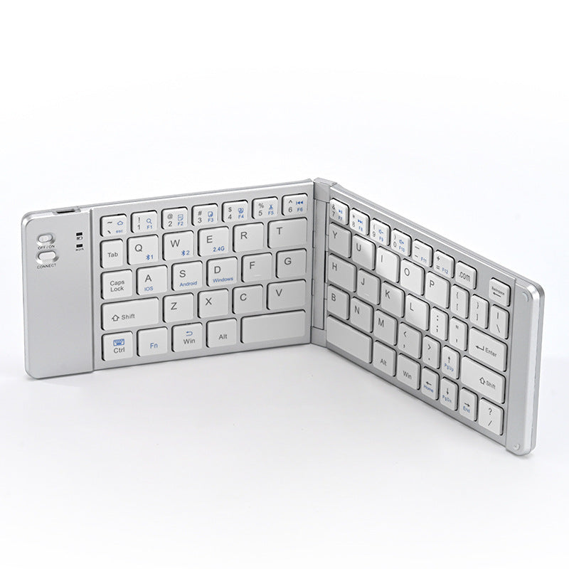 Wireless keyboard and mouse suit Bluetooth folding keyboard for mobile phone tablet laptop desktop computer built-in charging