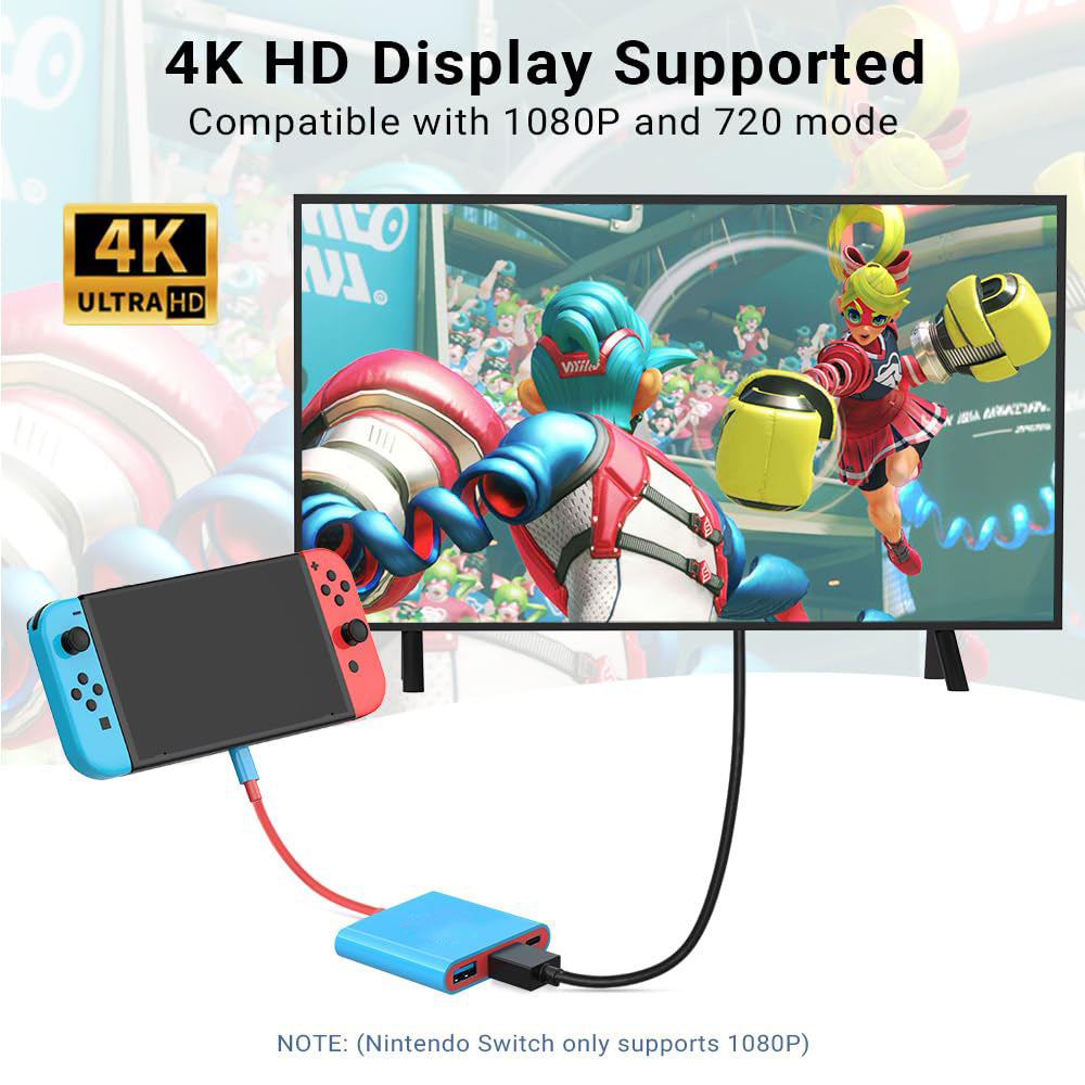 Switch Three-In-One Typec Docking Station Mobile Phone Tablet Computer Game Console USB Converter 3-in-1 Docking Station