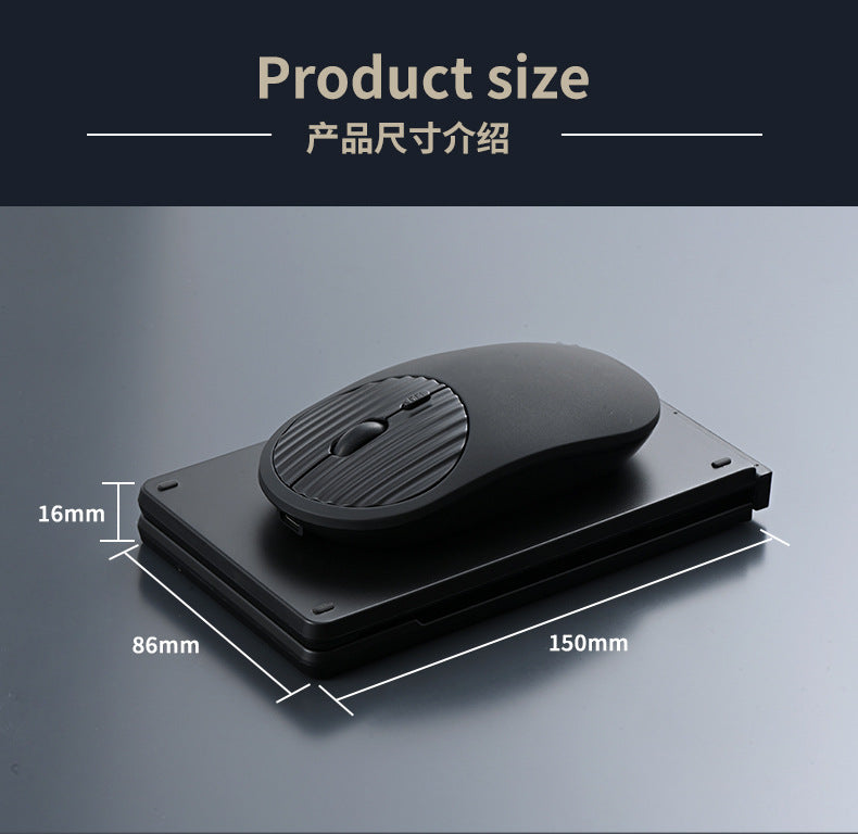 Wireless keyboard and mouse suit Bluetooth folding keyboard for mobile phone tablet laptop desktop computer built-in charging