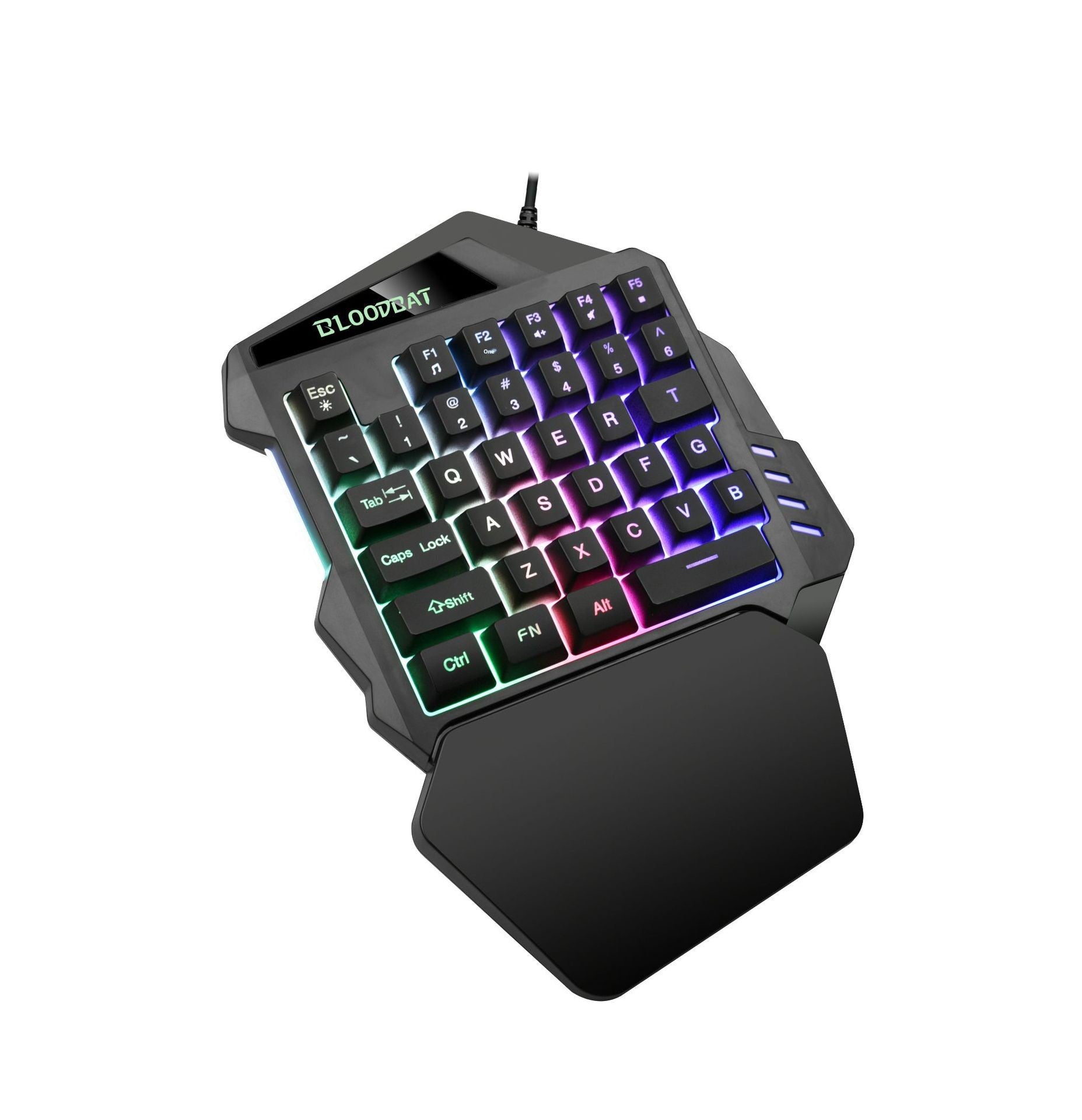 61 key RGB game wired keyboard mouse suit colorful MINI non-mechanical film black and white computer keyboard