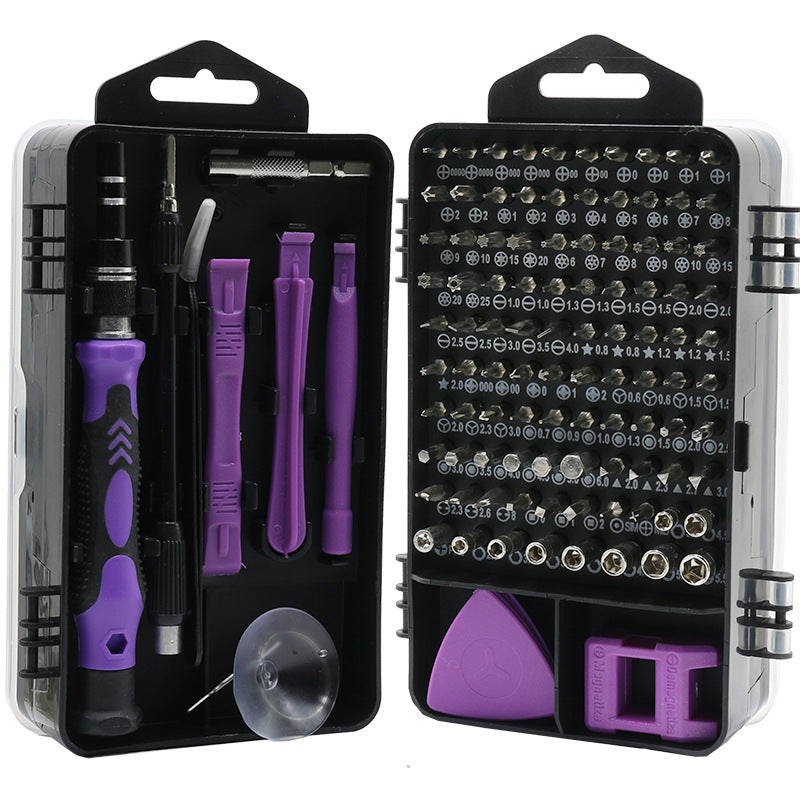 Multifunctional Screwdriver Set 115-in-1 Plum Blossom Screwdriver Combination Screwdriver Mobile Phone Computer Precision Repair Tool