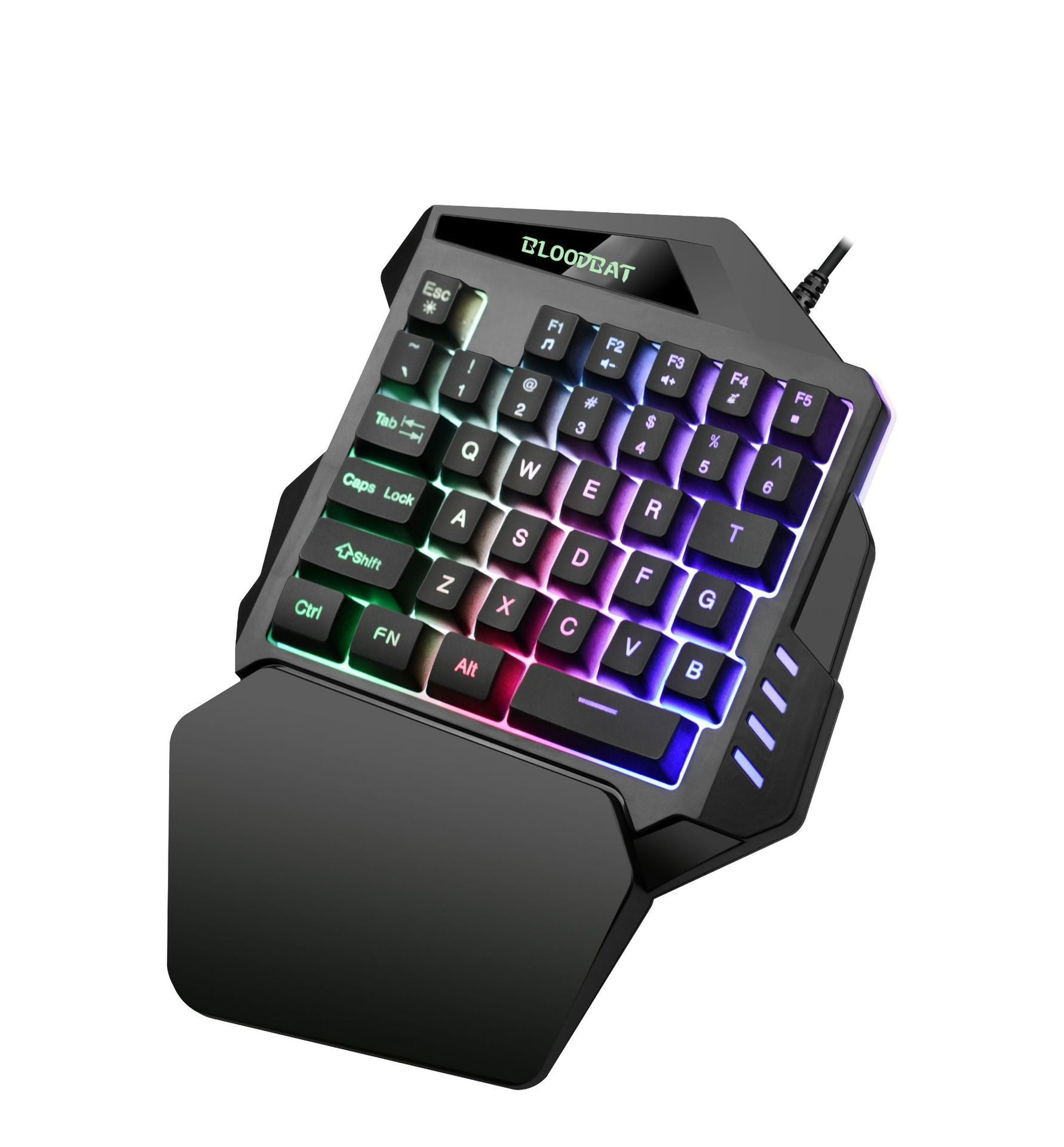 61 key RGB game wired keyboard mouse suit colorful MINI non-mechanical film black and white computer keyboard