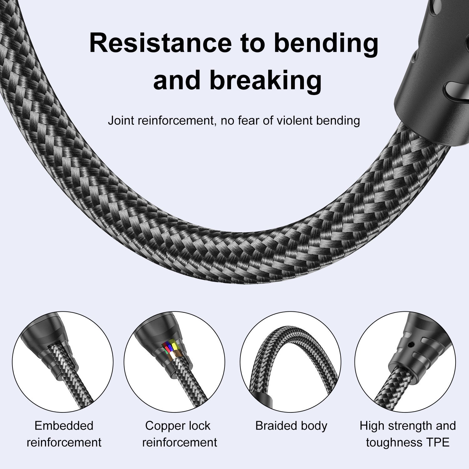 USLION Cross-border New 240W Magnetic Suction Data Line USB-C to C Notebook Computer Mobile Phone PD Fast Charge 5A